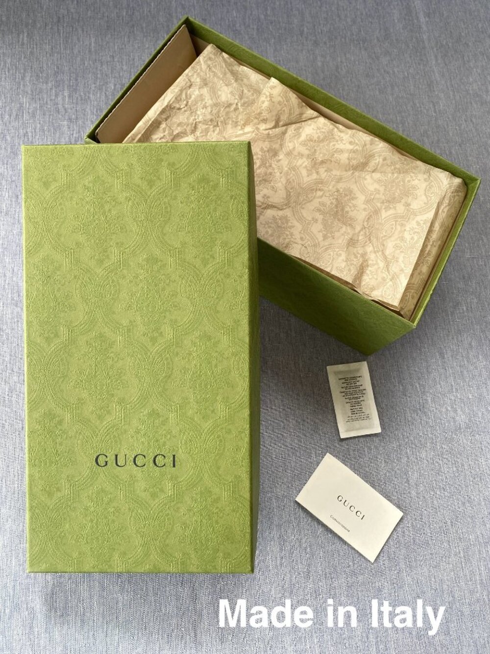 Authentic GUCCI | Empty Box with Tissue Booklet Gift Decoration Storage